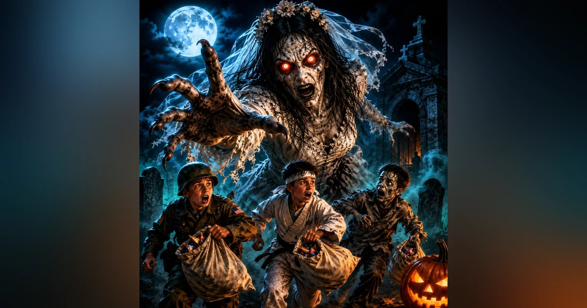 Ghost in the Graveyard - On Halloween Spirits Are on the Loose!
