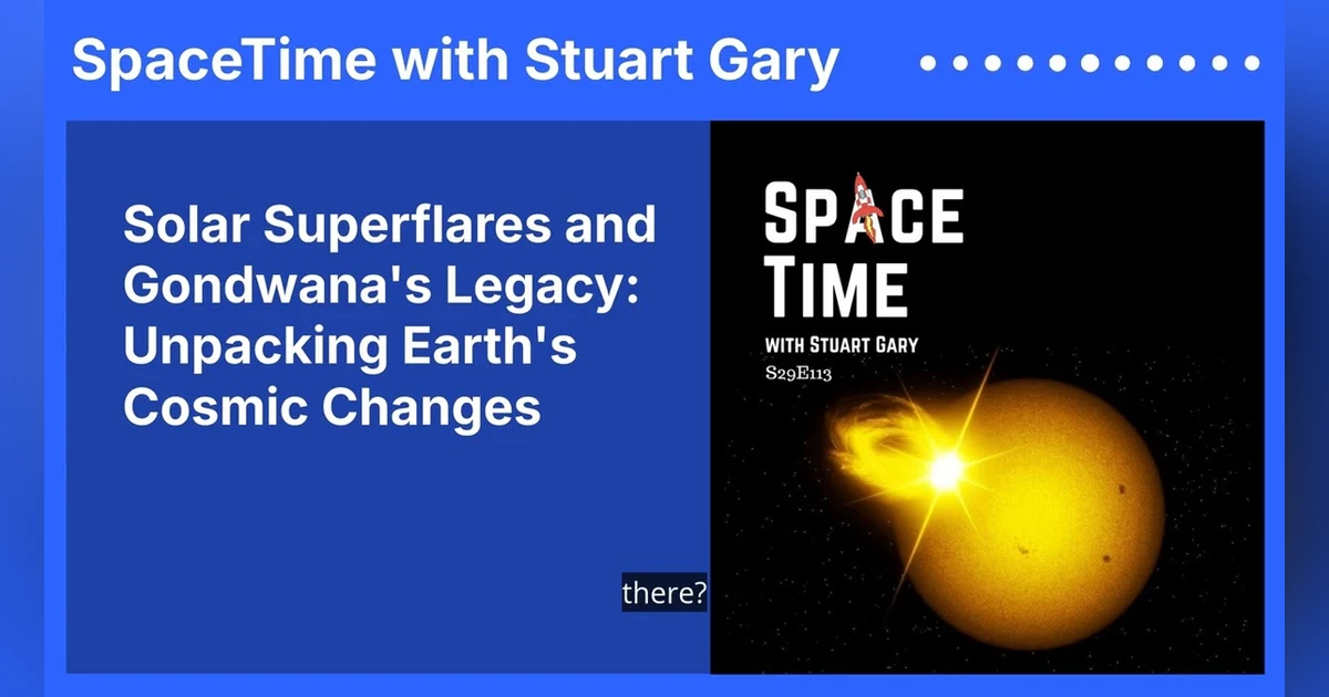 Solar Superflares and Gondwana’s Legacy: Unpacking Earth’s Cosmic Changes