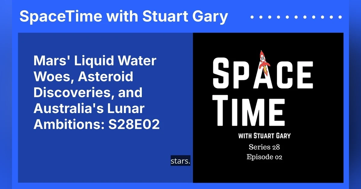 Mars’ Liquid Water Woes, Asteroid Discoveries, and Australia’s Lunar Ambitions: S28E02