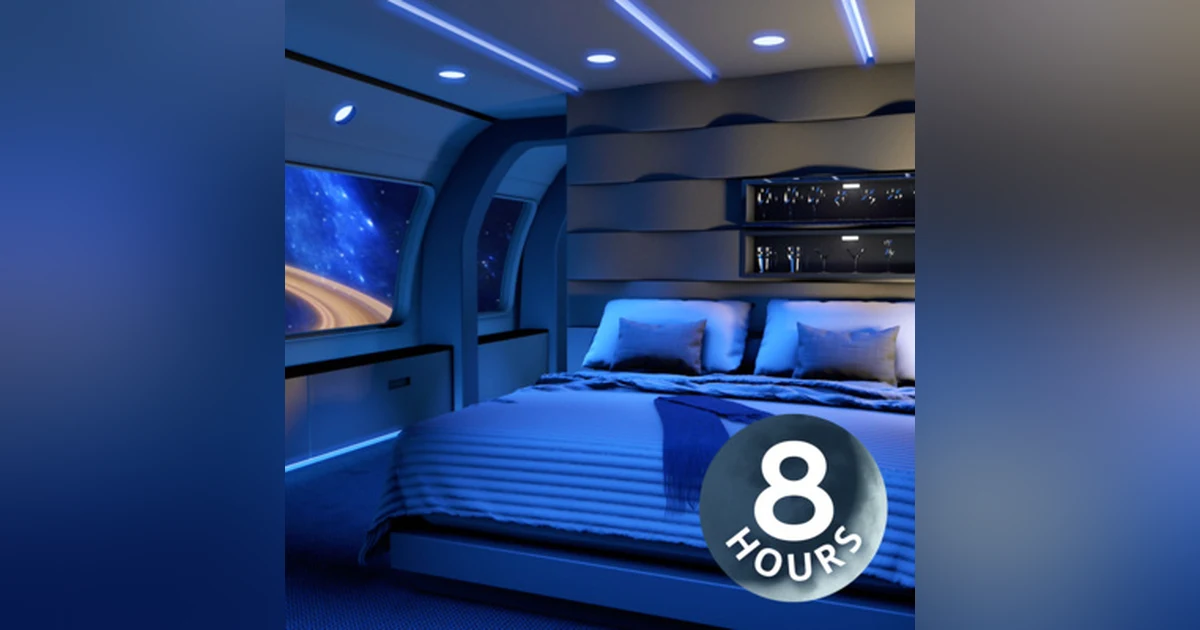 Spaceship Sounds White Noise for Sleeping 8 Hours | Starship Bedroom Ambience
