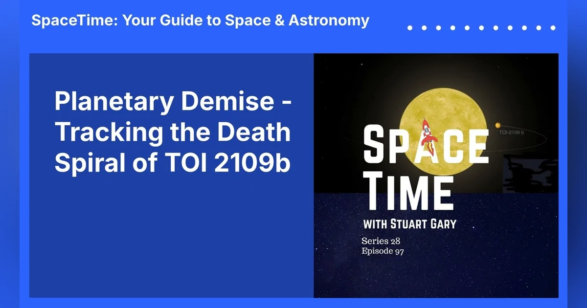 Planetary Demise - Tracking the Death Spiral of TOI 2109b