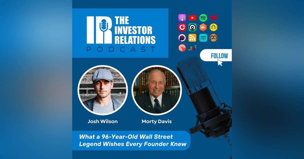 What a 96-Year-Old Wall Street Legend Wishes Every Founder Knew — Morty Davis