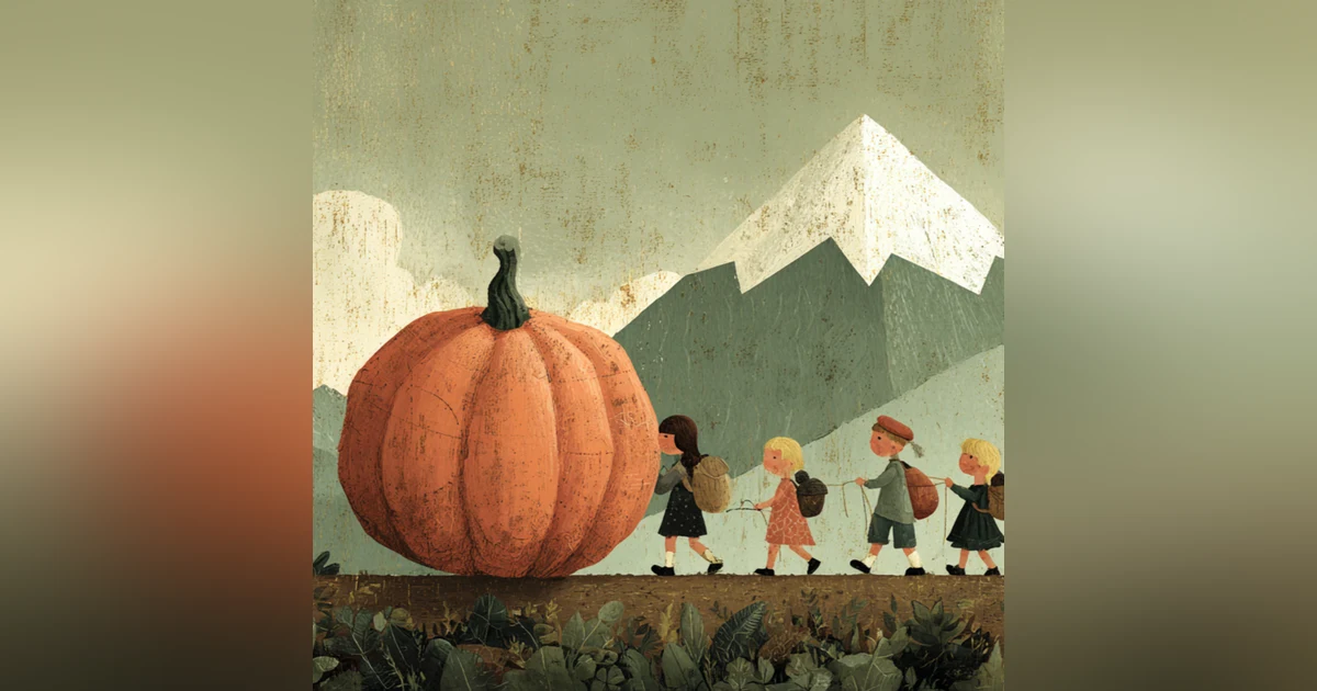 The Pumpkin Hall in Town | 镇上的南瓜大厅 | 中英文雙語故事 | Learn Mandarin & English Through Story Listening