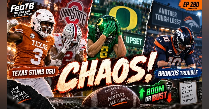image for Football Chaos Is Here: Texas Stuns Ohio State, Oregon Crashes & Denver Gets Humbled