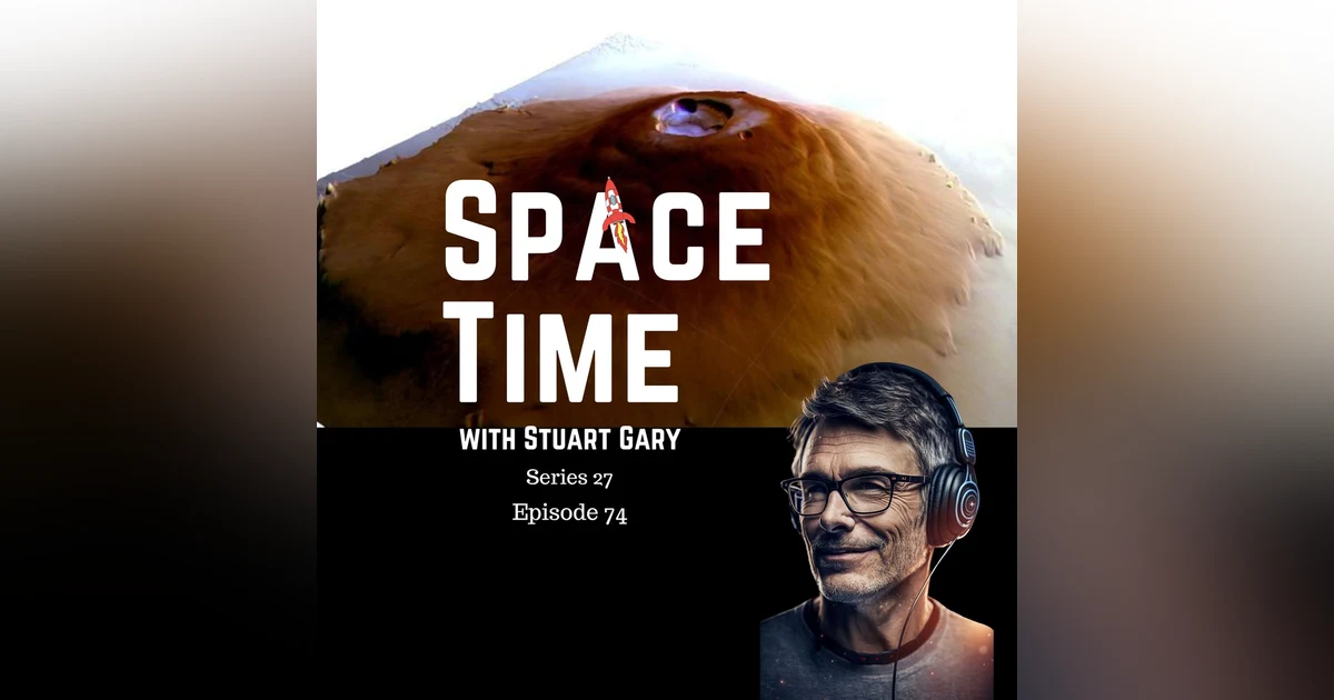 S27E74: Water Frost on Olympus Mons, Europe's Solar Probe, and Virgin Galactic's Pause