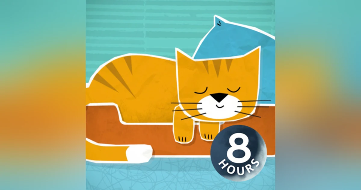 Cat Purring Sounds 8 Hours with White Noise Kitten Purring for Sleep or Relaxation