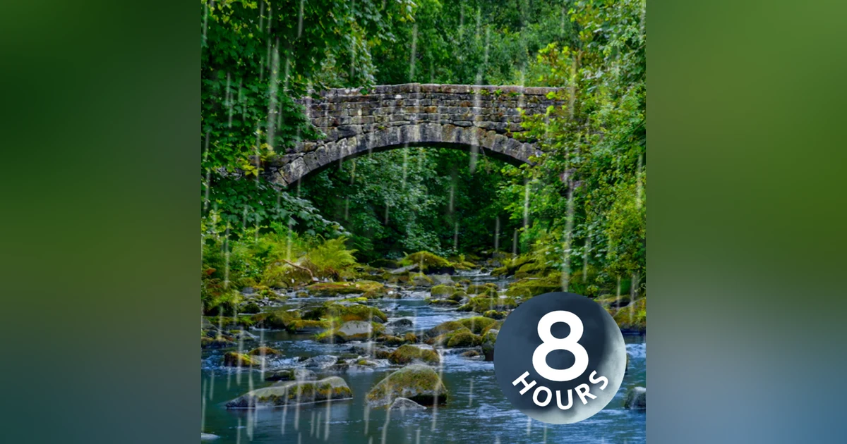 Water + Rainstorm Sounds for Sleep or Relaxation 8 Hours