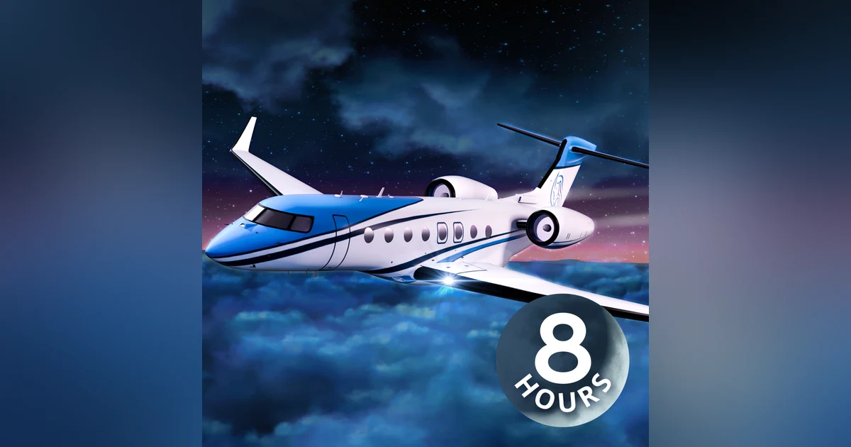 Airplane White Noise For Sleeping | 8 Hours Fly Off on a Private Jet