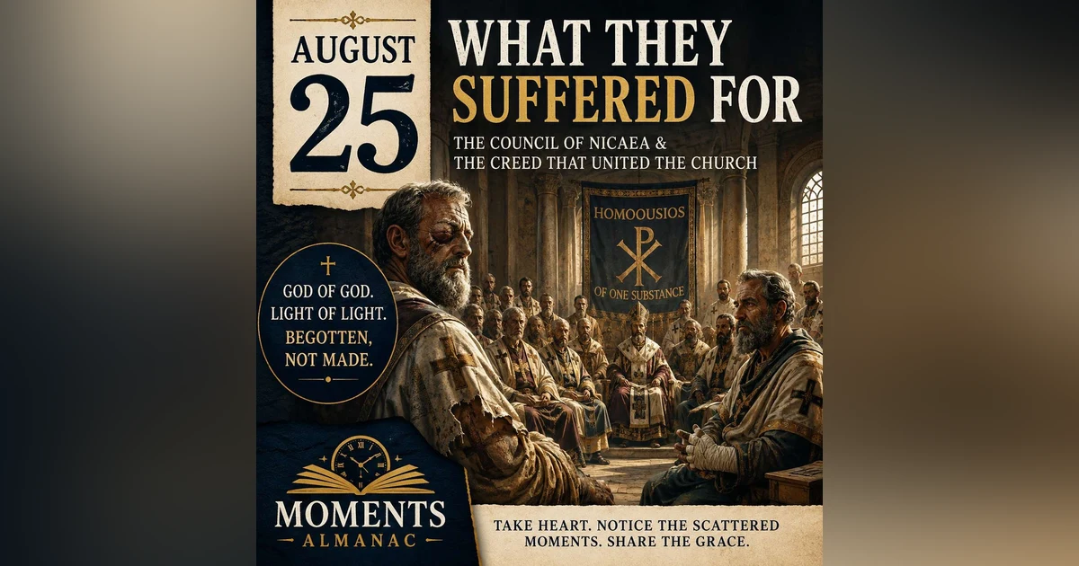 August 25 | Moments Almanac | Creed
