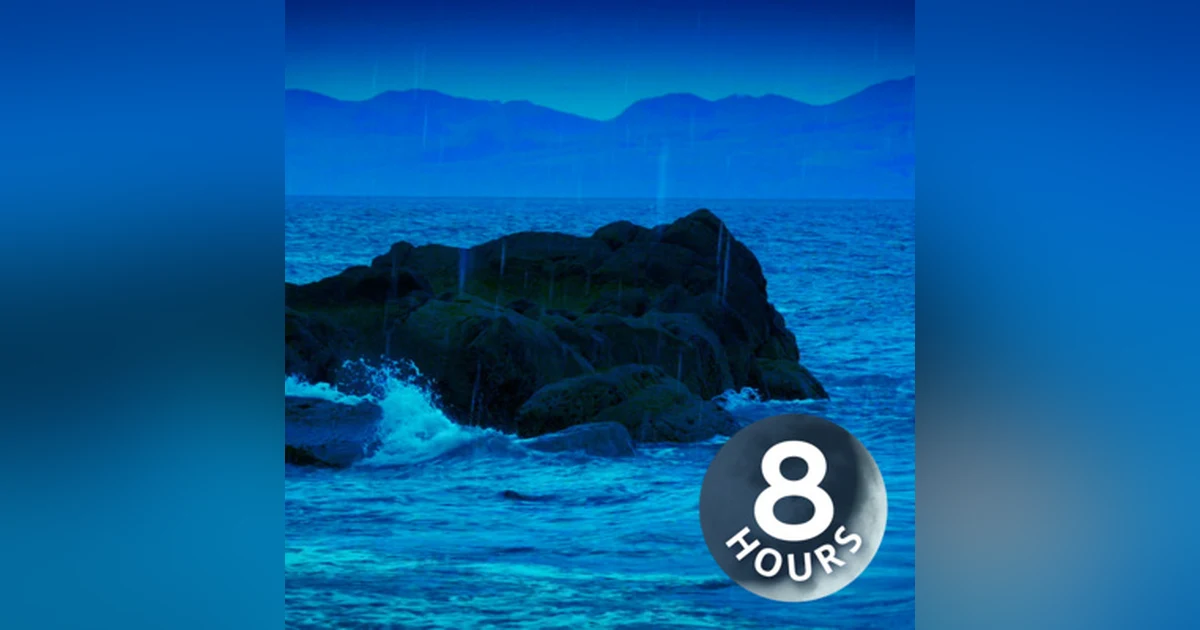Rain Sounds for Sleep + Ocean Waves I White Noise 8 Hours