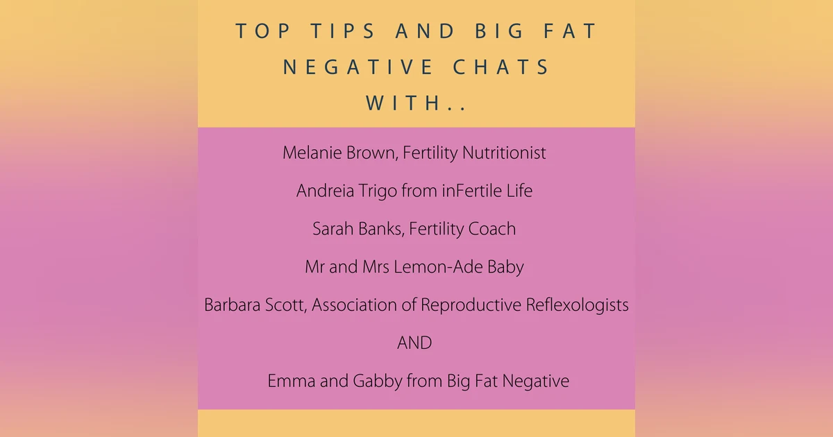 Top Tips and Big Fat Negative chats
