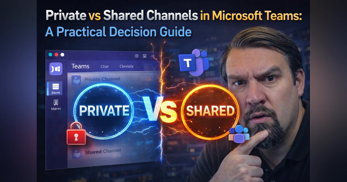 Private vs Shared Channels in Microsoft Teams