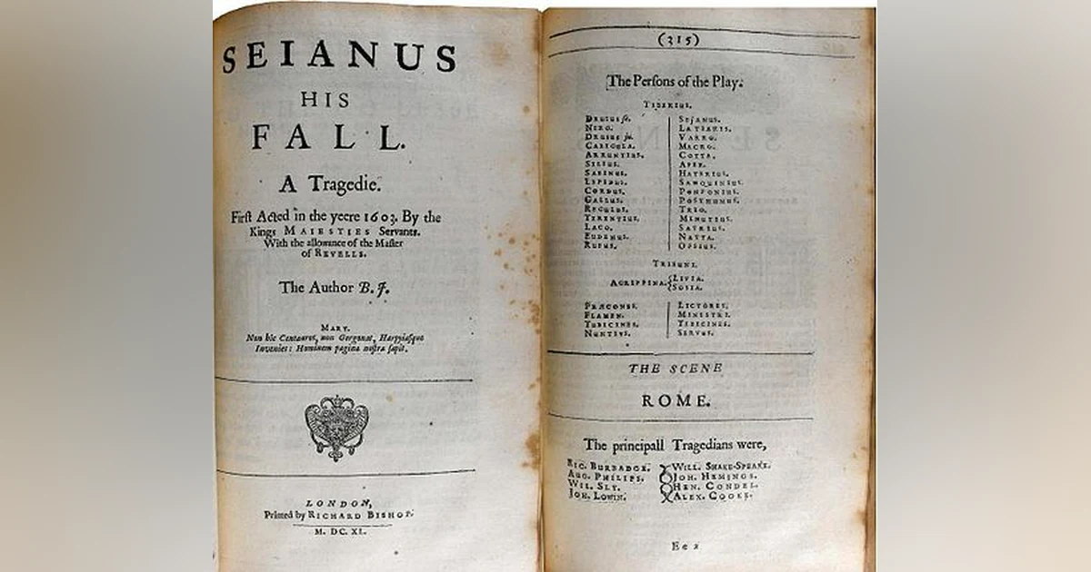 Sejanus His Fall: ‘Ambition Makes More Trusty Slaves Than Need’