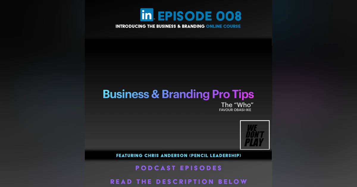 (A.G.E.) Introducing the Business & Branding Online Course - 008