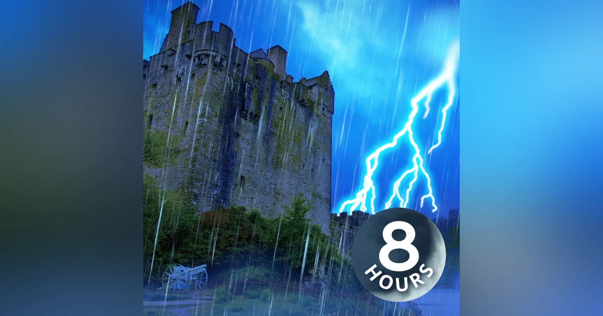 Thunder and Rain Sounds for Sleeping I Storm White Noise 8 Hours
