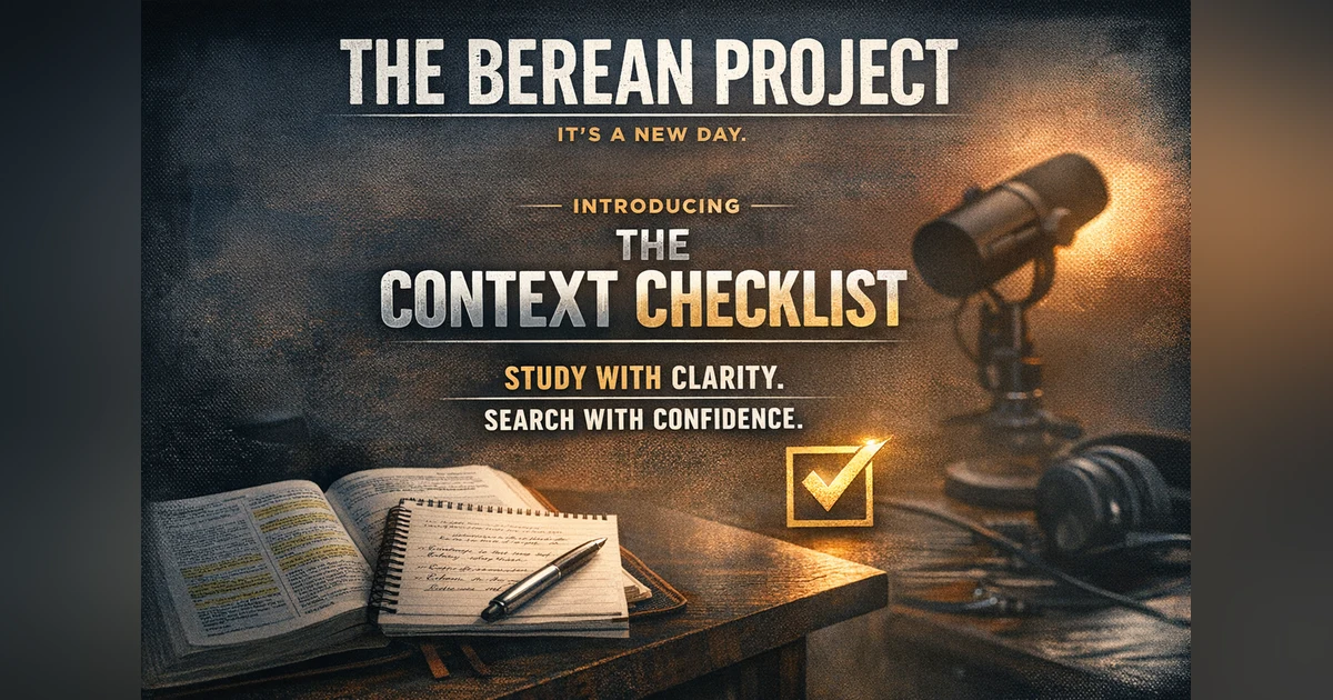 Introducing the Context Checklist Tool