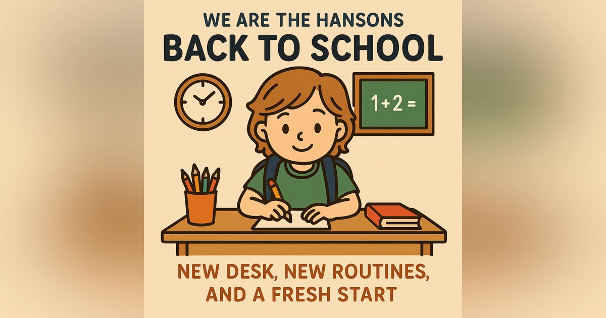 We Are The Hansons Back To School Vibes; New Desk, New Routines and a Fresh Start