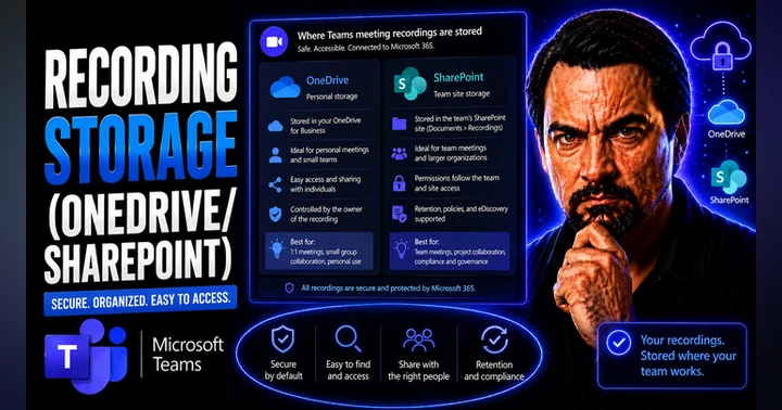 image for Teams Recording Storage Guide