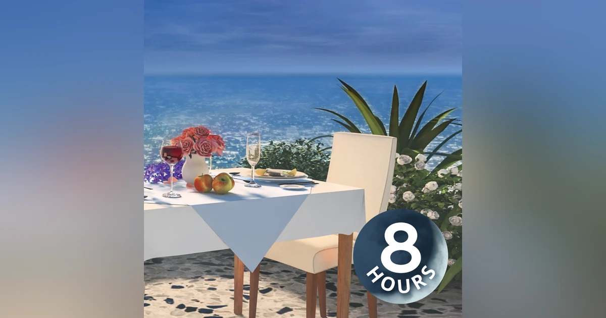 Oceanside Restaurant Ambience | Relax with 8 Hours Water Sounds