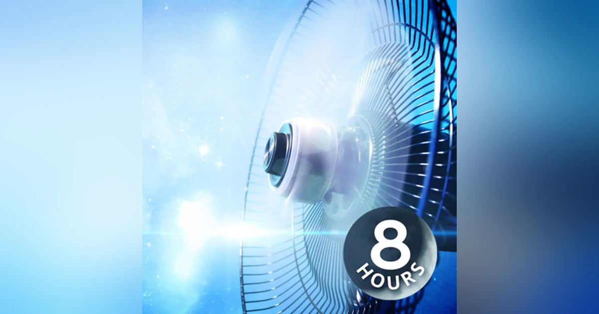 Oscillating Fan Sounds for Sleep, Studying or Concentration 8 Hours | White Noise