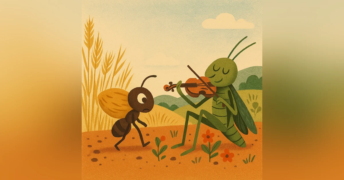 The Ant and the Grasshopper | 螞蟻和蚱蜢| 中英雙語故事 | Learn Chinese & English Through Story Listening