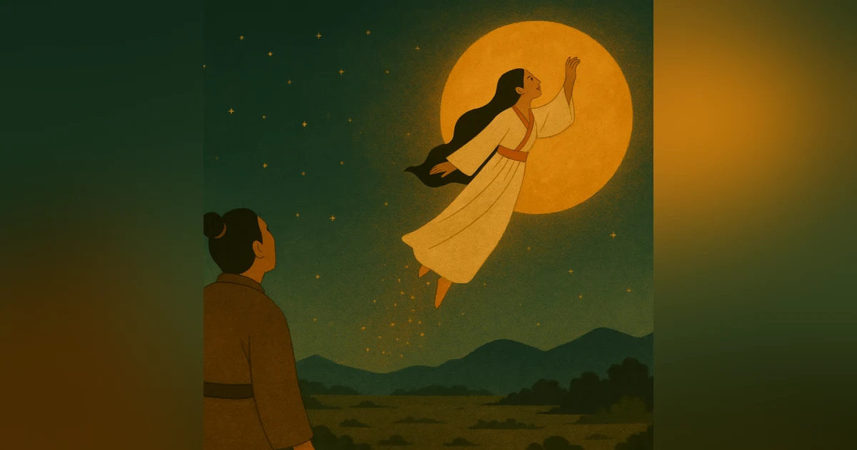 嫦娥与后羿（三) : 嫦娥奔月 | Chang’e and Hou Yi (Part 3): Chang'e Flies to the Moon