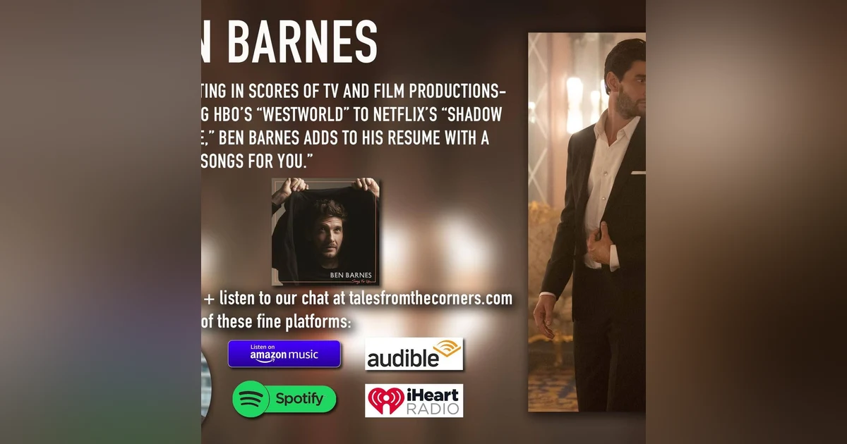 Actor/Singer/Songwriter Ben Barnes
