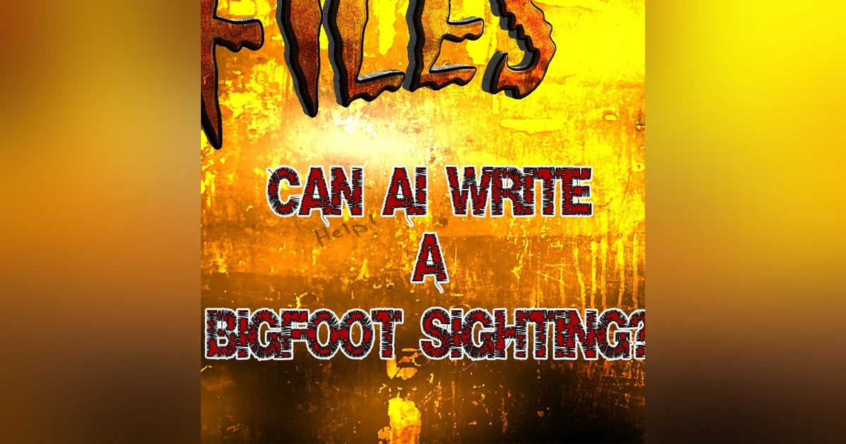 S336: AI writing hoax Bigfoot, UFO, Ghost stories????