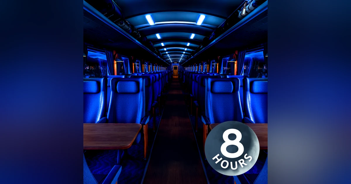 Train Cabin White Noise Sounds 8 Hours | Great for Sleeping, Studying, & Relaxing