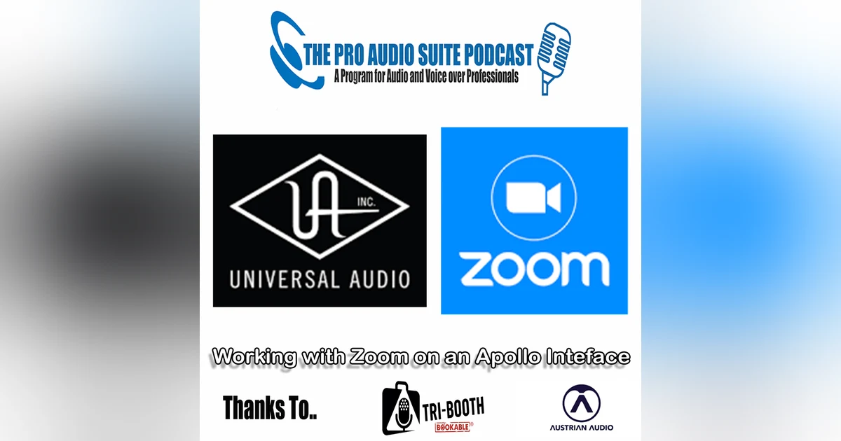 Setting up your Apollo to work with Zoom for Voice Over Sessions...