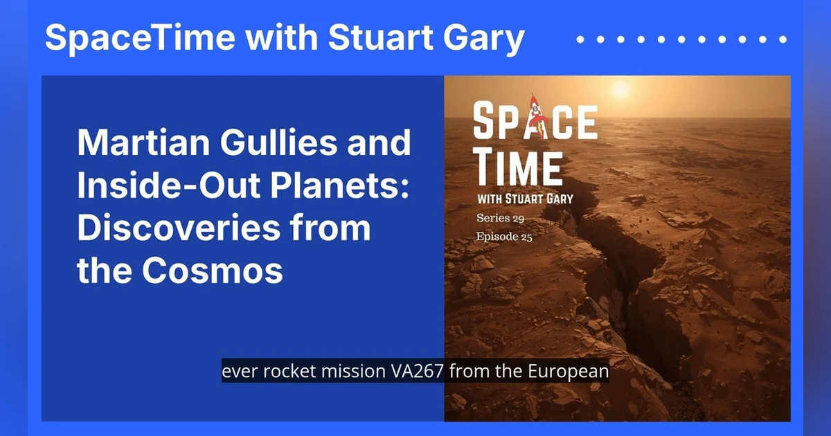 Martian Gullies and Inside-Out Planets: Discoveries from the Cosmos