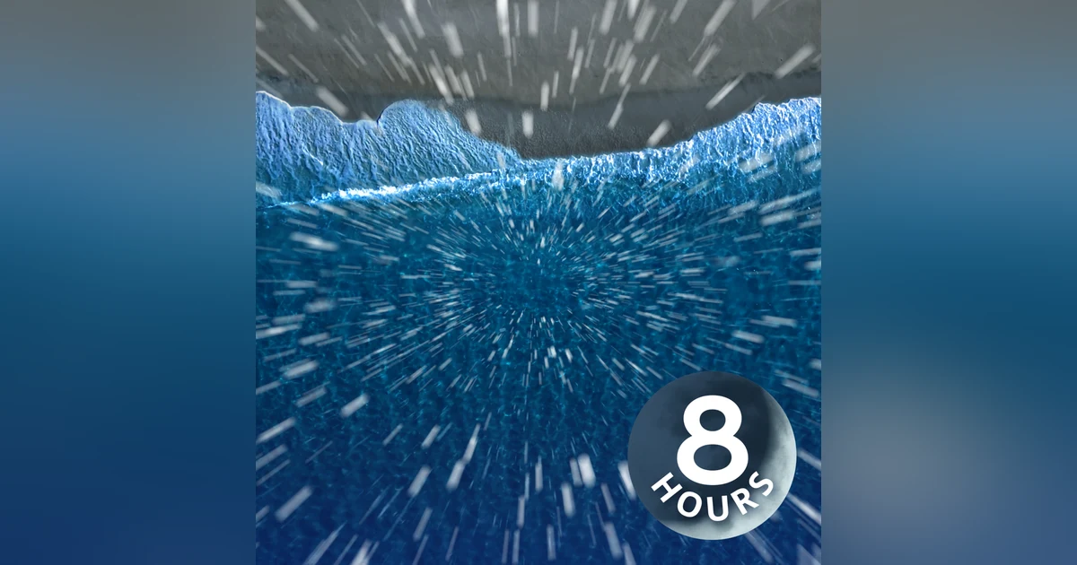 Rain Sounds for Sleeping with Ocean Waves | 8 Hours