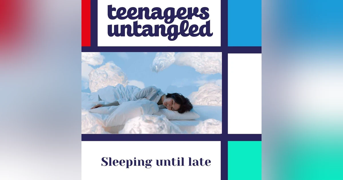 Sleeping in until late during the holidays.