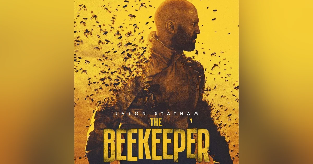 The Beekeeper (2024) Jason Statham, Josh Hutcherson, and Jeremy Irons