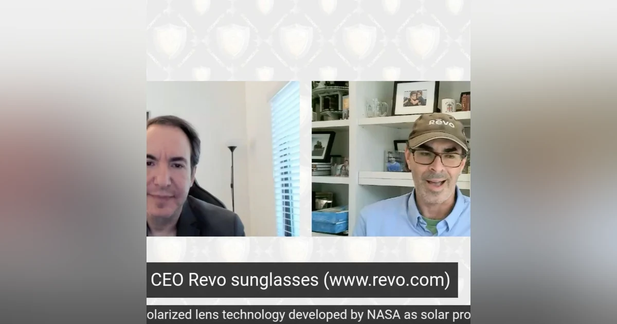 Cliff Robinson, CEO Revo Sunglasses, classic NASA developed lenses