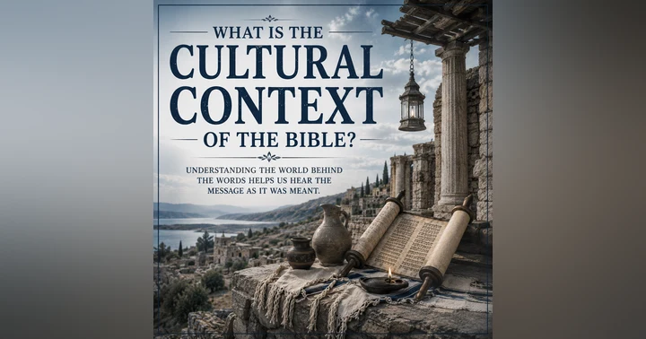 image for What Is the Cultural Context of the Bible?