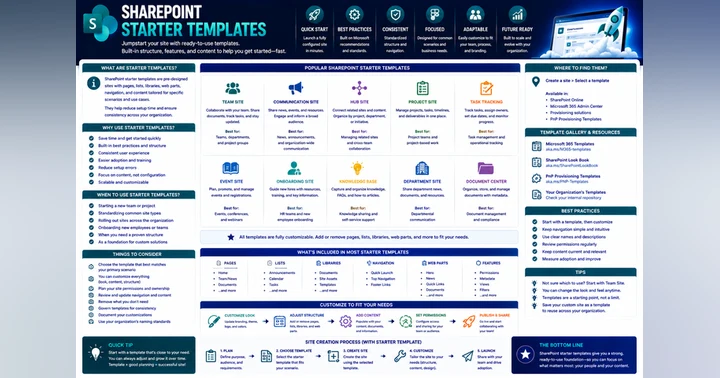 image for SharePoint Starter Templates: The Complete Guide for Microsoft 365