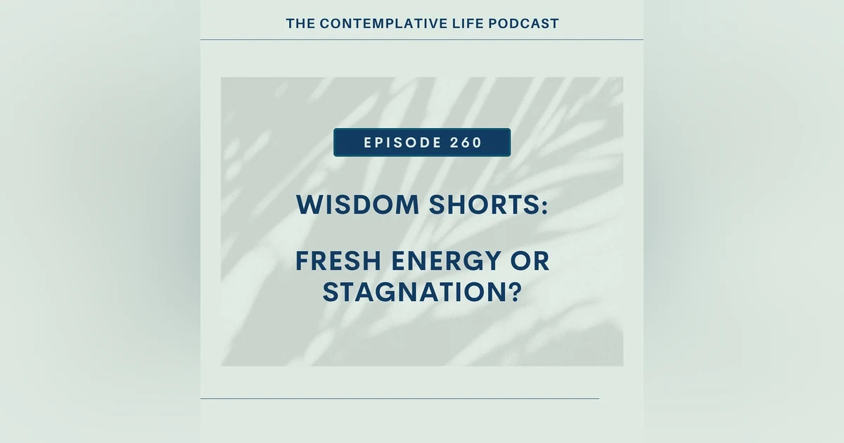 Ep 260 Wisdom Shorts: Fresh Energy or Stagnation
