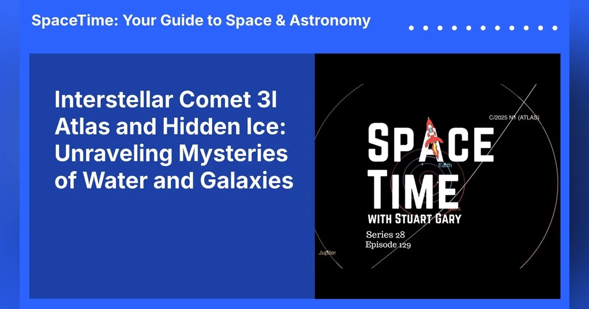 Interstellar Comet 3I Atlas and Hidden Ice: Unraveling Mysteries of Water and Galaxies
