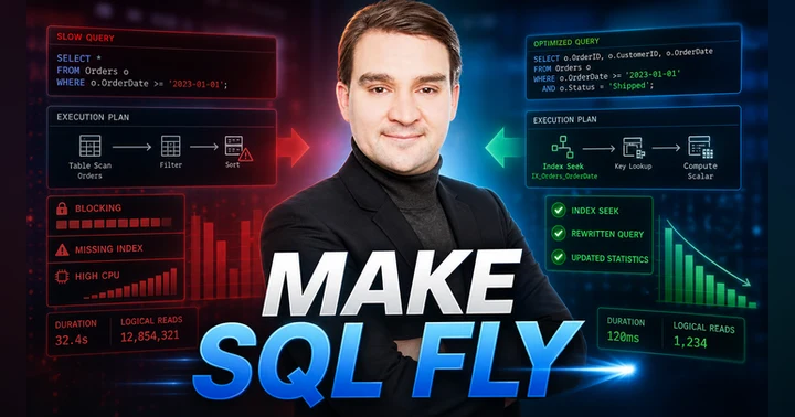 image for Supercharge Your Queries: Performance Tuning Strategies with T-SQL