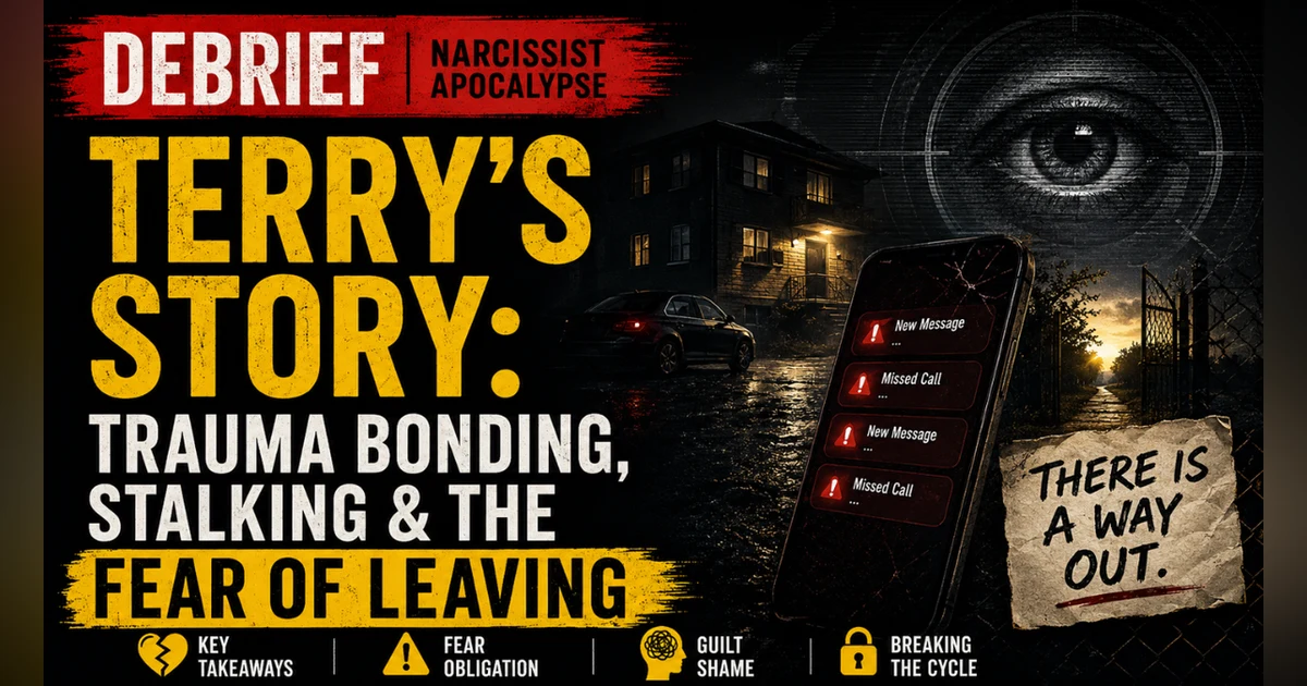 Debrief | Trauma Bonding, Stalking, and the Fear of Leaving in Terry’s Story