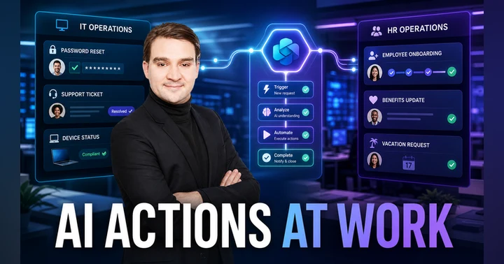image for Supercharge IT and HR Operations Using Low-Code AI Actions