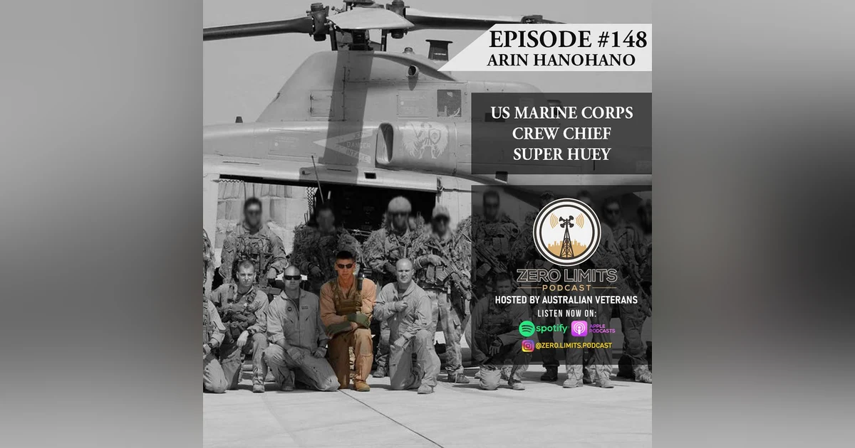 Ep. 148 Arin Hanohano US Marine Corps Crew Chief Helicopter Crash Afghanistan - Current US Cop
