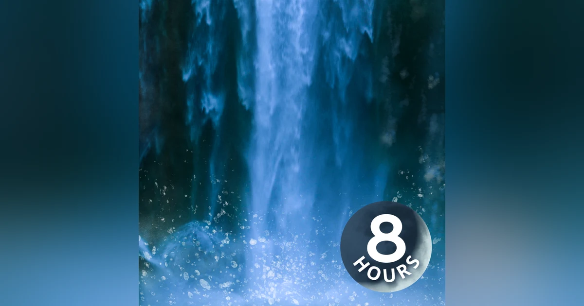 Relaxing Sounds of a Waterfall | White Noise for Sleeping 8 Hours