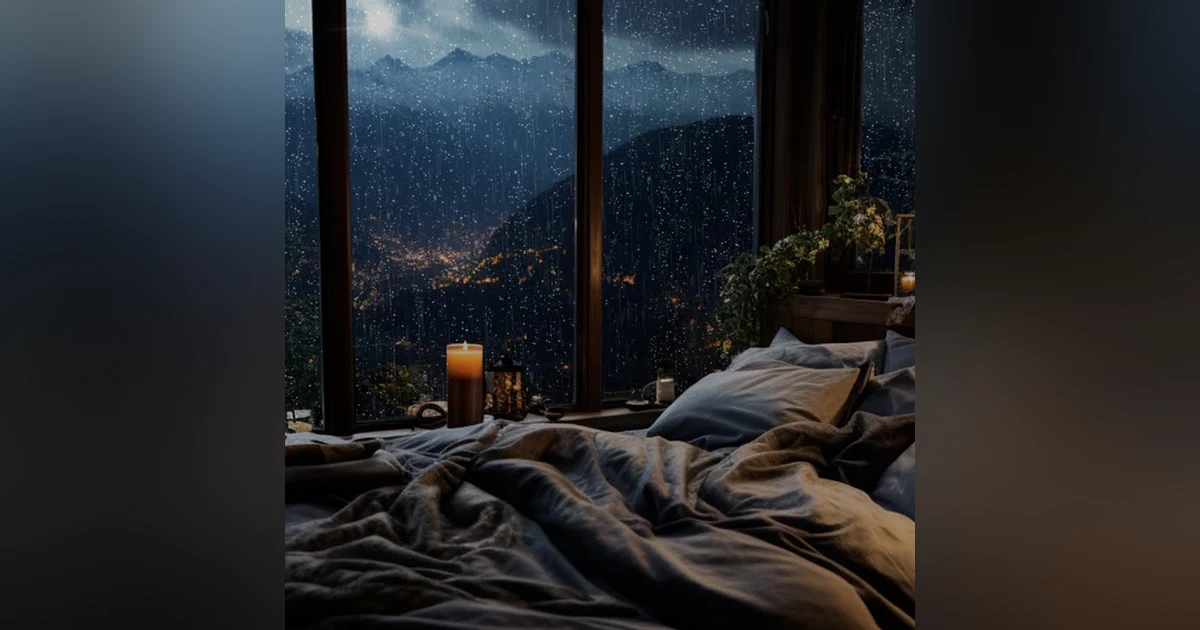 1 hora de sonidos de lluvia y truenos sonidos de la naturaleza para dormir, relajarse.