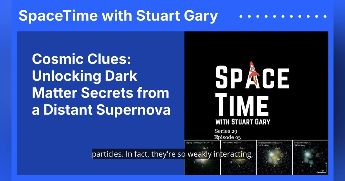 Cosmic Clues: Unlocking Dark Matter Secrets from a Distant Supernova