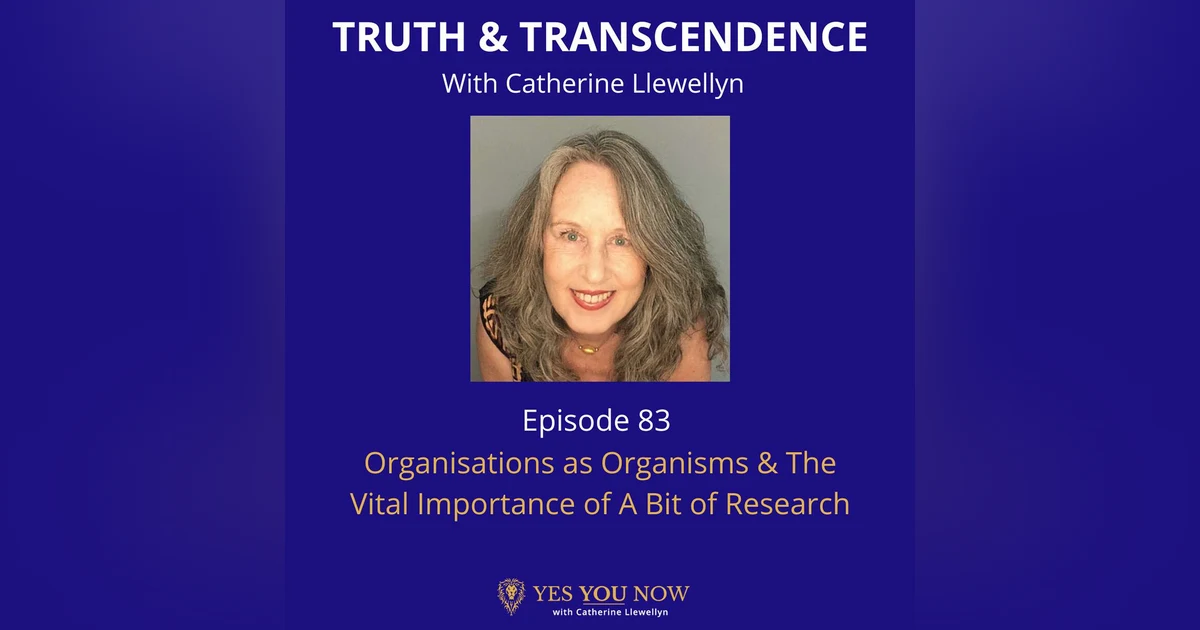 Ep 83: Organisations as Organisms & The Vital Importance of A Bit of Research