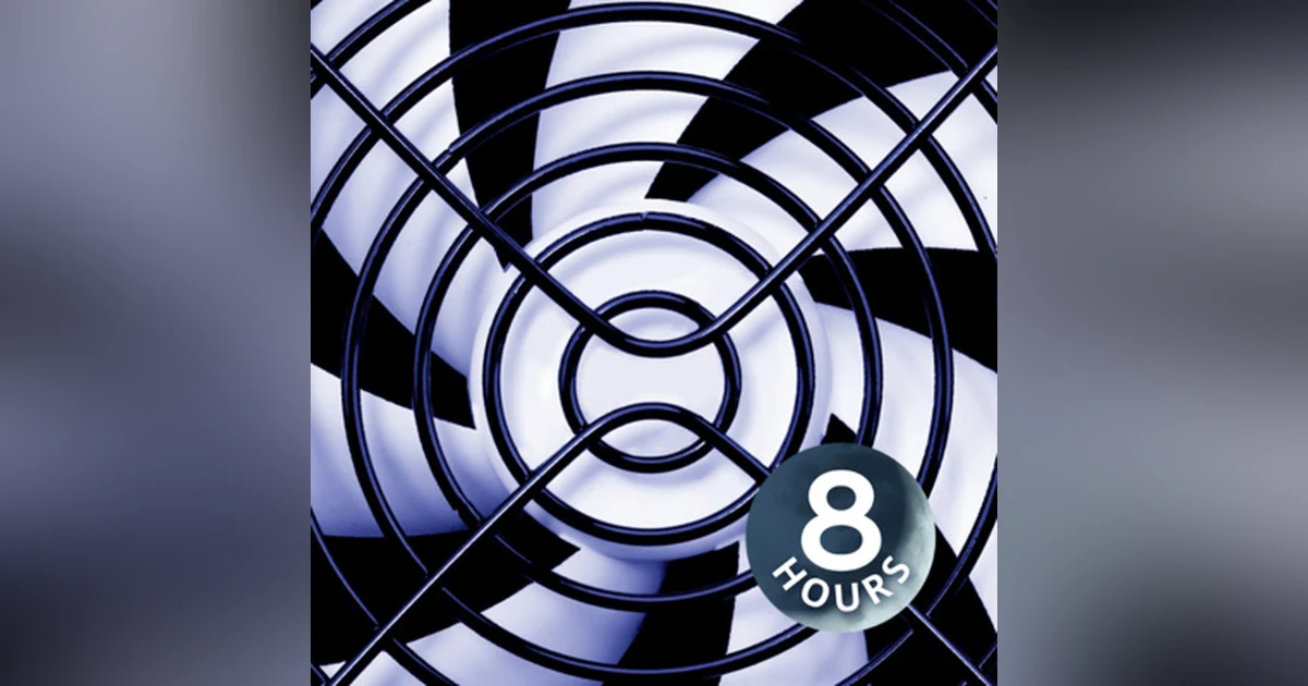White Noise Fan 8 Hours | Sound Machine to Help You Sleep or Study (with distant crickets)