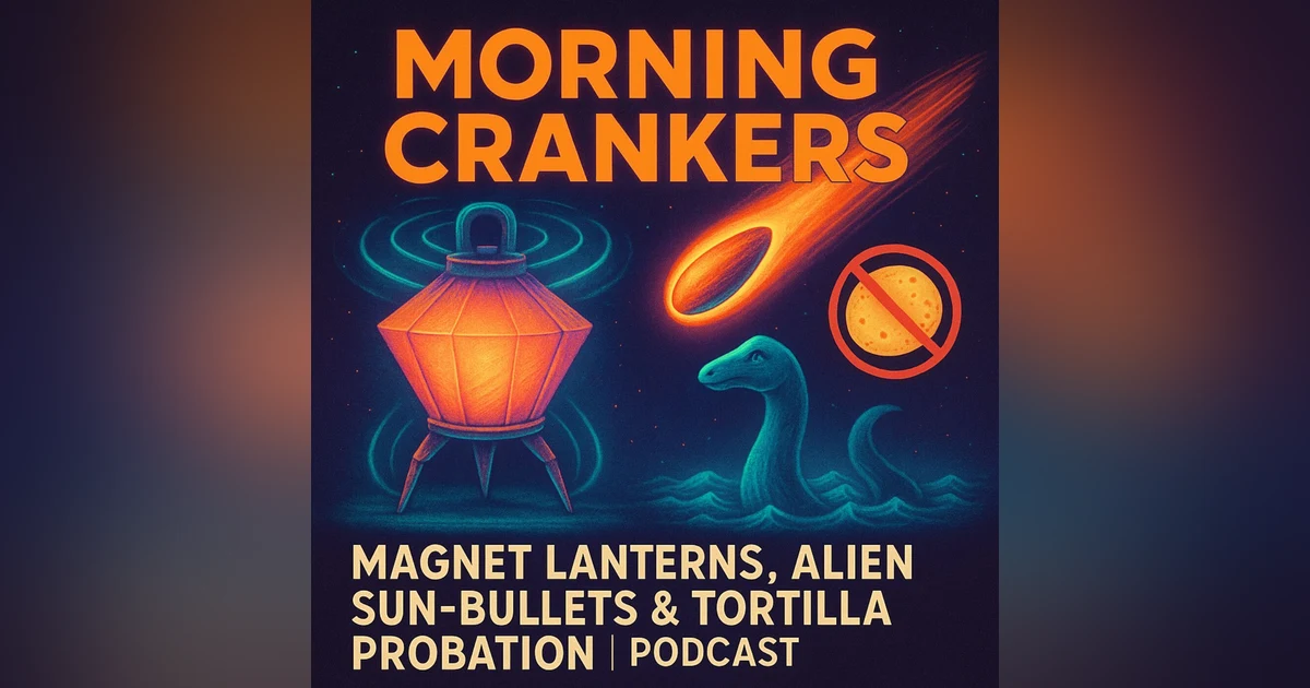 156: Magnet Lanterns, Alien Sun-Bullets & Tortilla Probation | Morning Crankers Podcast