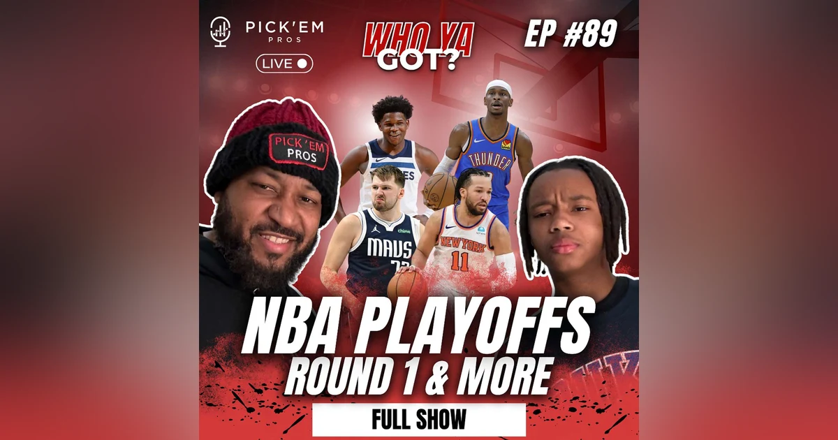 NBA Playoff Round 1 Predictions & Finals Picks! Special Guests & Merch Giveaway! 🏀🔥